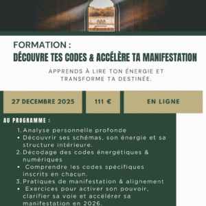 Formation : Découvre tes codes et accélère ta manifestation